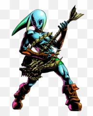 Zelda - Legend Of Zelda Mask Link Zora Png,Majora's Mask Png