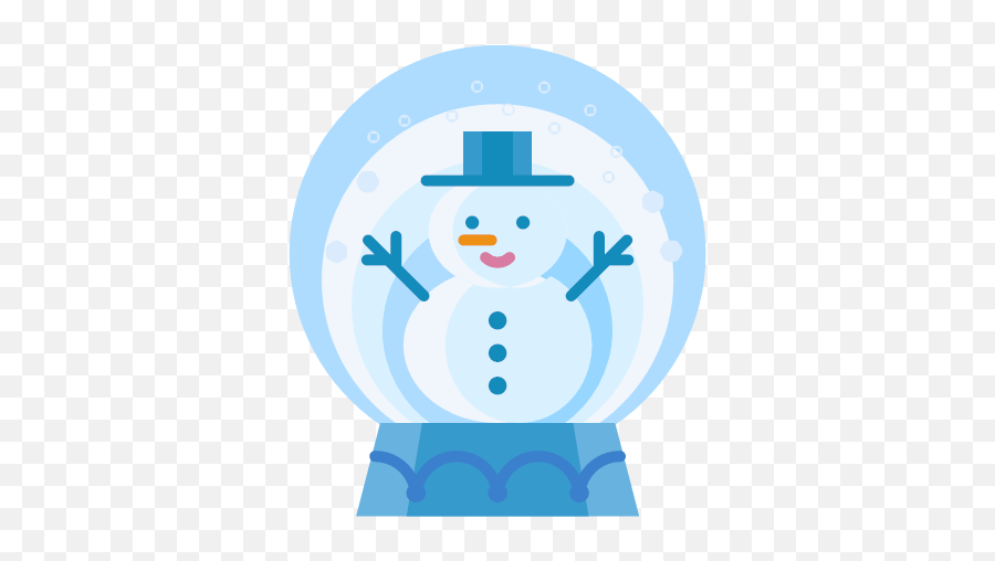 Man Snow Snowglobe Snowman Winter Icon - Flat Christmas Icons Png,Snowman Transparent