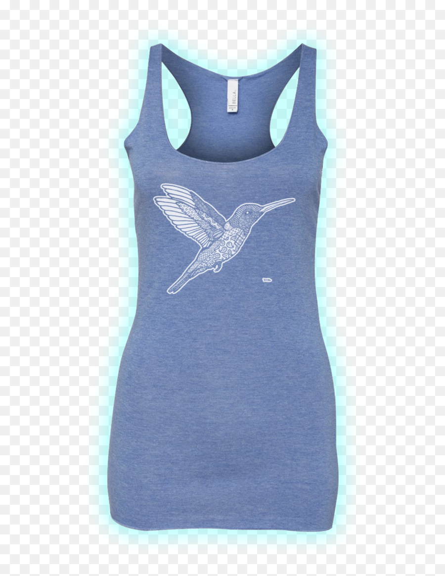 Zen Hummingbird Ladiesu0027 Racerback Tank U2014 Dan Bingham Art - Active Tank Png,Hummingbird Png