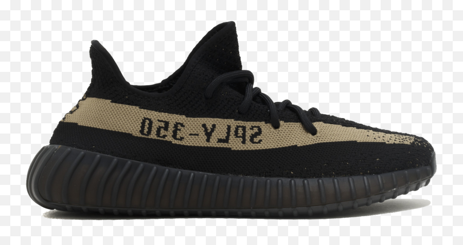 Yeezy - Yeezy 350 V2 Black Green Png,Yeezy Png