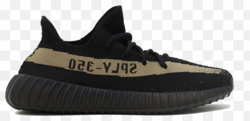 Yeezy - Yeezy 350 V2 Black Green Png,Yeezy Png