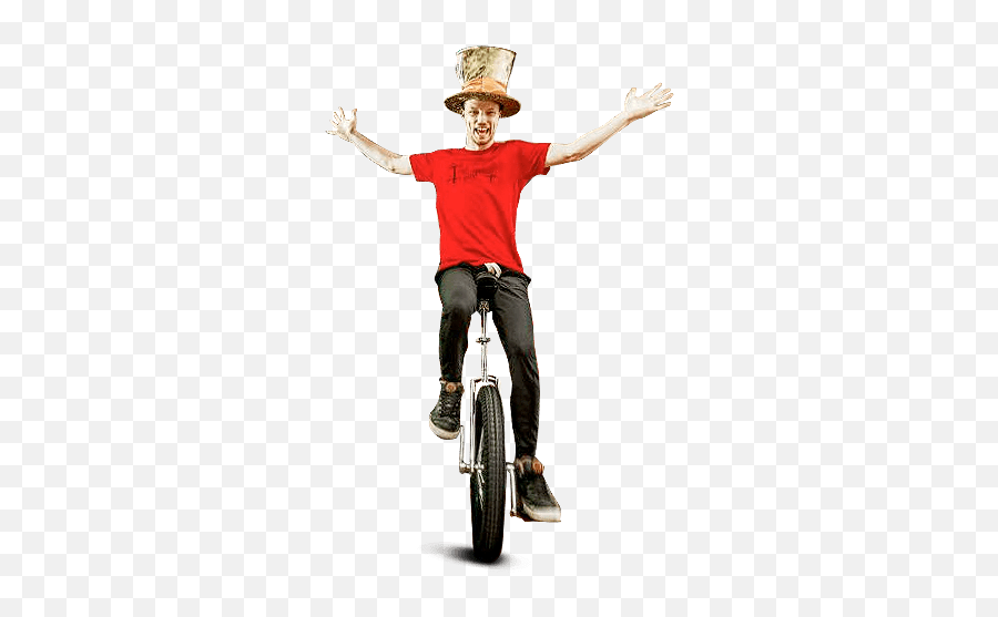 Person Riding An Unicycle Png - Unicycle Rider Png,Unicycle Png