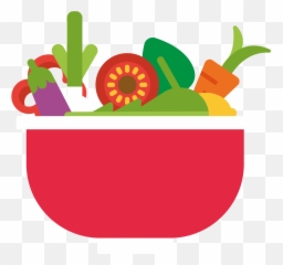 Salad Bowl Clip Art Transparent - Vegetarian Dinner Cartoon Png,Salad Png