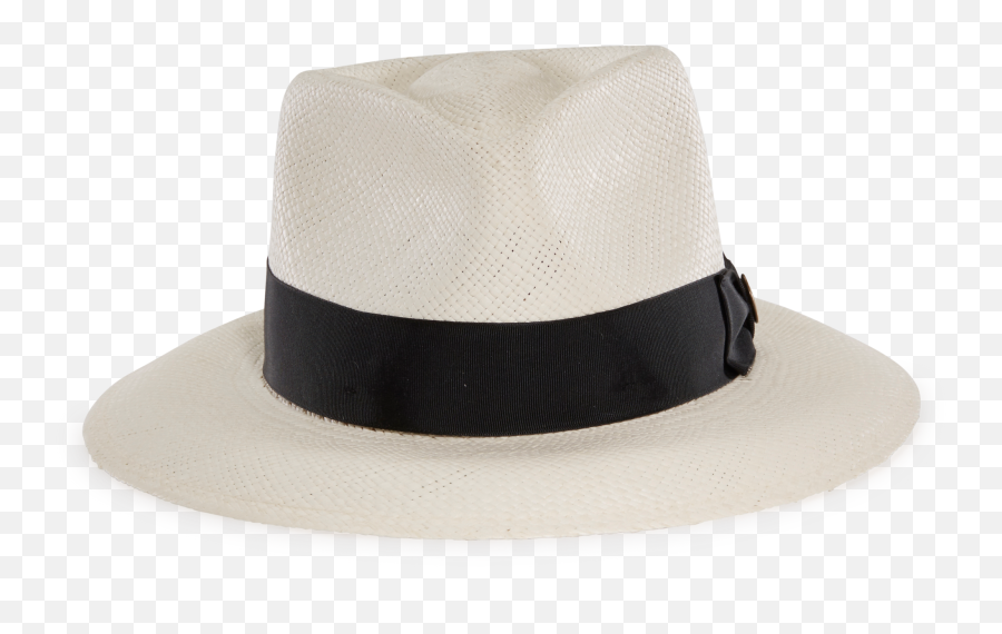 Blue Notes White Straw Classic Brim - Costume Hat Png,Fedora Hat Png