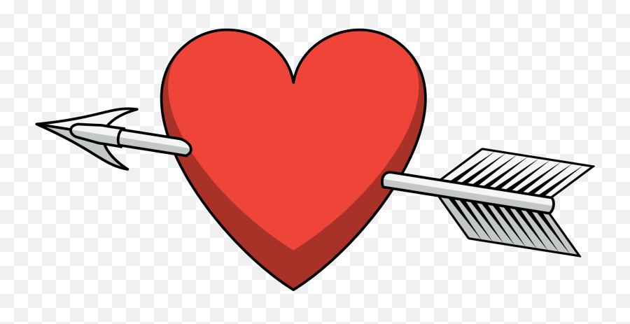 Heart And Arrow Png 6 Image - Arrow In Heart Png,Arrow Transparent Background