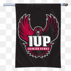 Download Banner Full Hawk Logo - Iup Crimson Hawks Logo Vertical Png,Hawks Logo Png