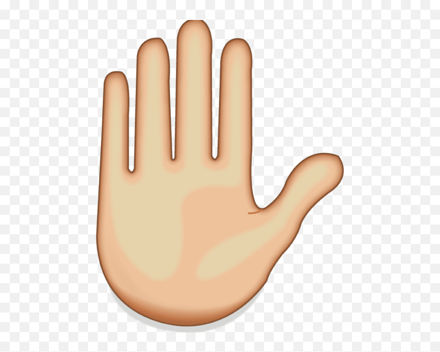 Raised Hand Emoji - Raised Hand Emoji Png,Raised Hands Png