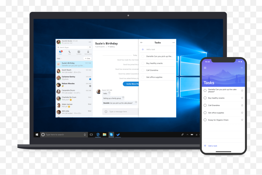 Microsoft Edge Icon Png - Microsoft Windows 10 Skype Skype Create A Task,Windows Update Icon Png