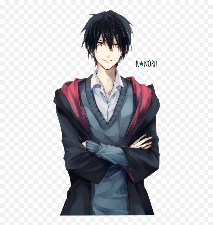 Renders Sirius Black Harry Potter Anime - Anime Boy With Black Hair  Png,Cute Anime Png - free transparent png images 