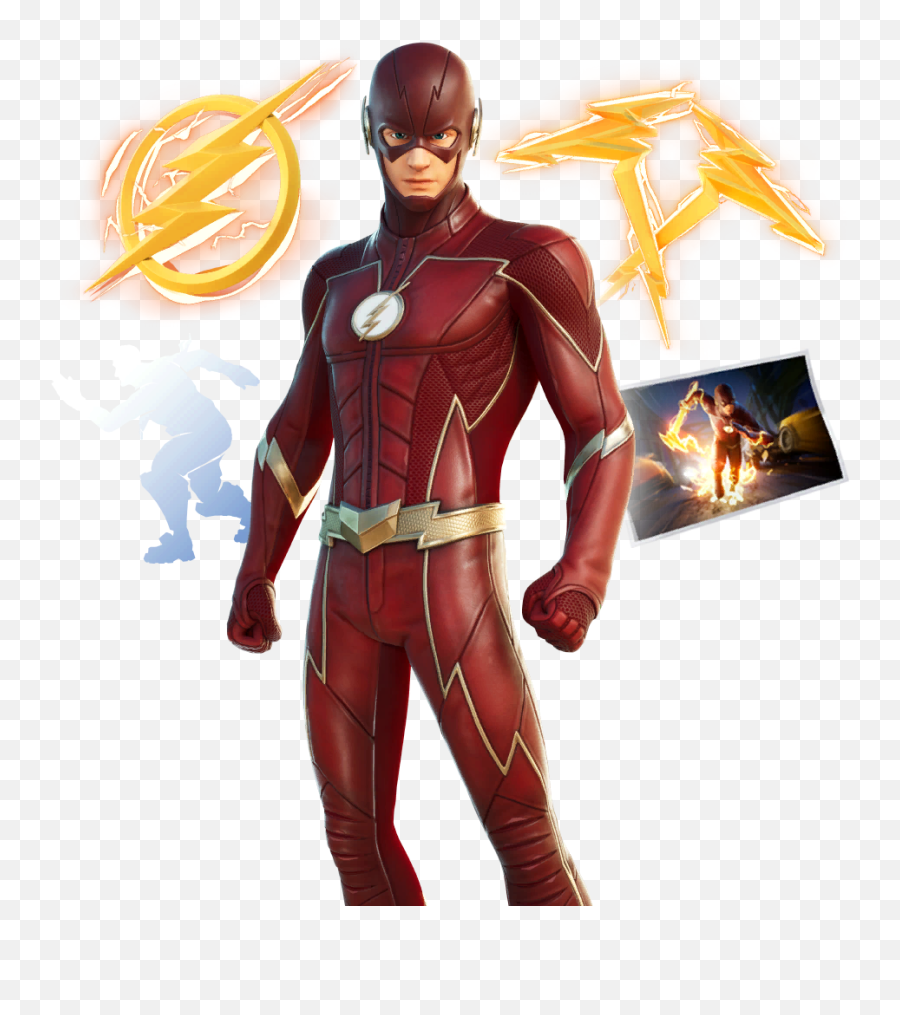 Fortnite The Flash Bundle Cosmetic - Skin Do Flash Fortnite Png,Flash Superhero Icon
