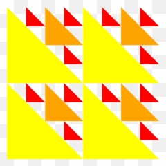 Triangles Byzantine 2 Pattern Clip Art - Tessellation Similar Triangle With Pattern Png,Triangle Pattern Png