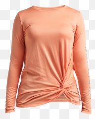 Knot Long Sleeve Cantaloupe Png