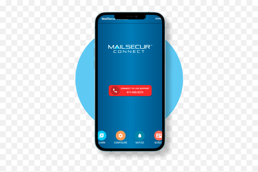 Mailsecur Connect Mobile Mailroom Security App - Raysecur Vertical Png,Android Icon On Button