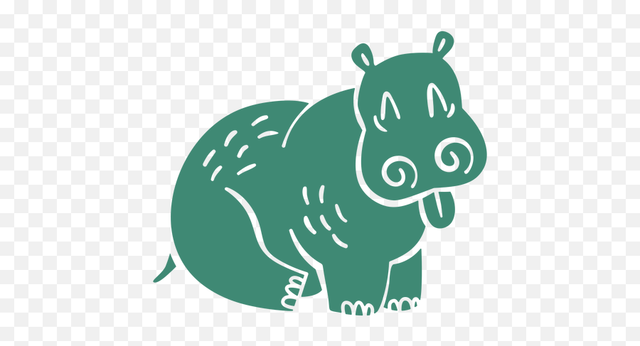 Hippo Graphics To Download - Animal Figure Png,What Is The Hippo Icon On My Galaxy S6