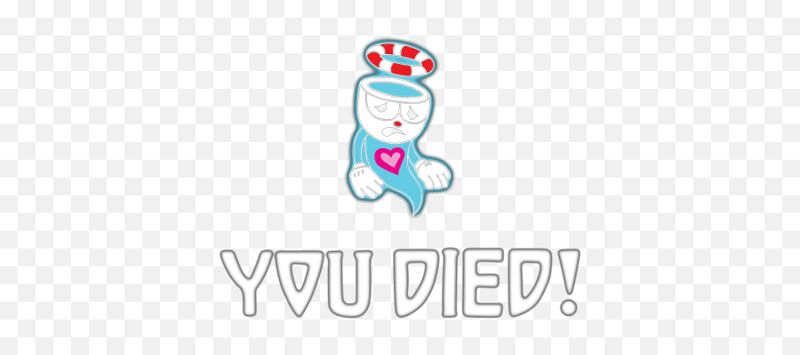 Cuphead Death Transparent Png Clipart - Cuphead Died,You Died Png