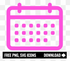 Free Pink Calendar Icon Symbol Png Svg Download - Online Education