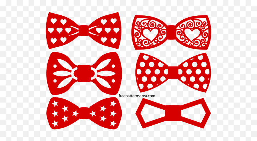 Bow Tie Silhouette Vectors And Outline Templates Point De Png Red