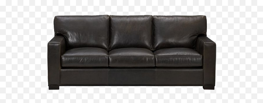 Black Sofa Png Transparent Image Arts - Brown Leather Sofa Png,Couch Transparent Background