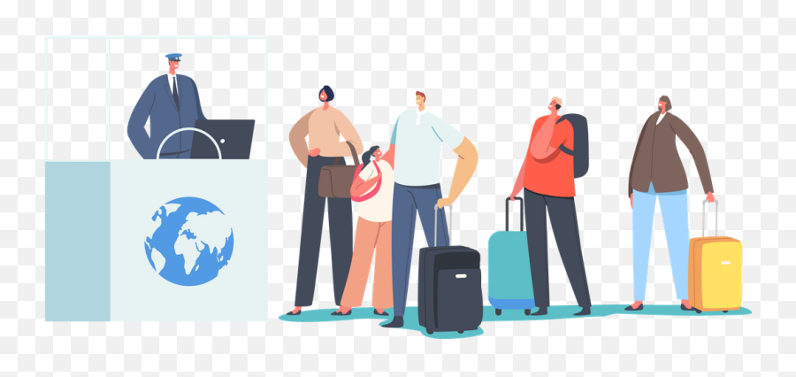 Best Premium Passport Control Worker Check Tourists Png Icon Travel Documents