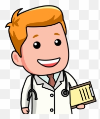 Doctor Clipart Transparent Background - Cartoon Png