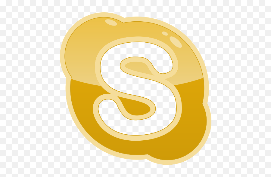 Media S Skype Social Icon - Skype Icon Gold Png,Skype Logo Png