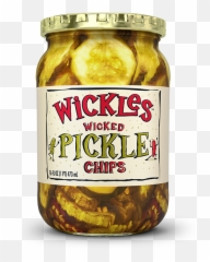 Wickles Pickles Chips 16 Oz - Wickles Wicked Pickle Chips Png,Pickle Png