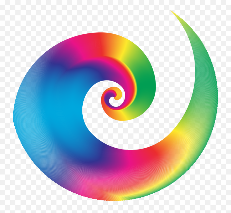 Download Free Png Golden Ratio Spiral Design Rainbow - Dlpngcom Clip Art,Fibonacci Spiral Png
