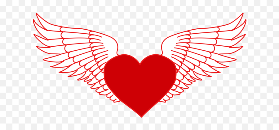 Drawing Heart Flight Organ - Heart With Wings Clipart Full Heart Shape Hd Png,Heart Organ Png