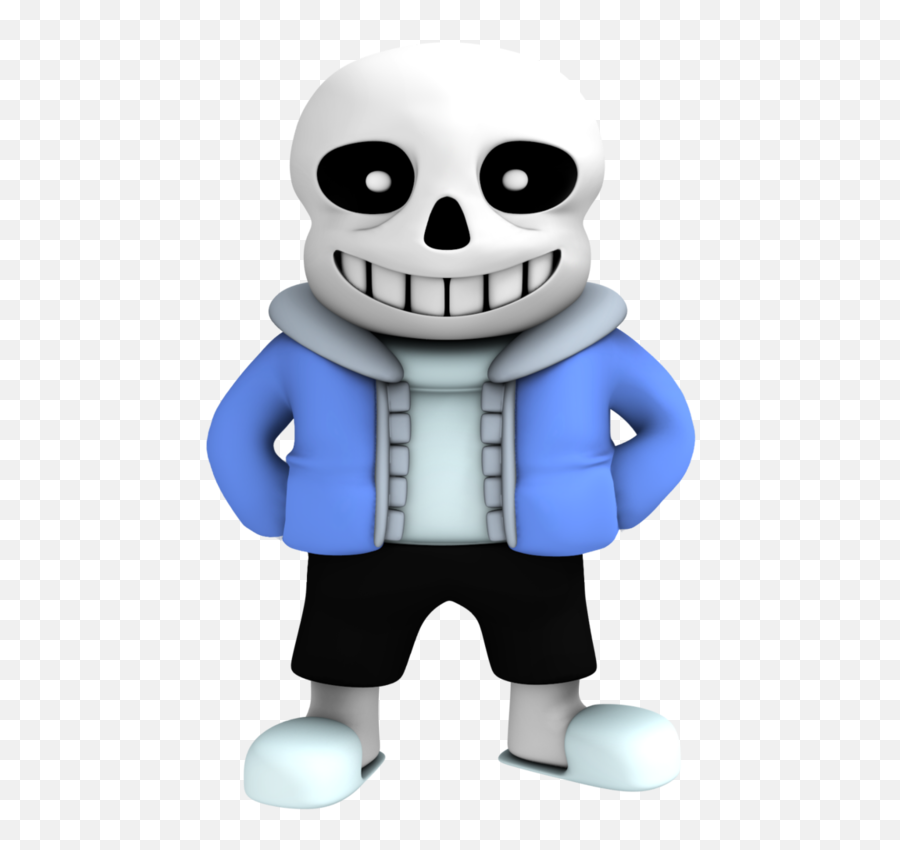 Download Free Png Tshirt Figurine Technology Sans Undertale - Sans Undertale 3d Model,Undertale Heart Transparent