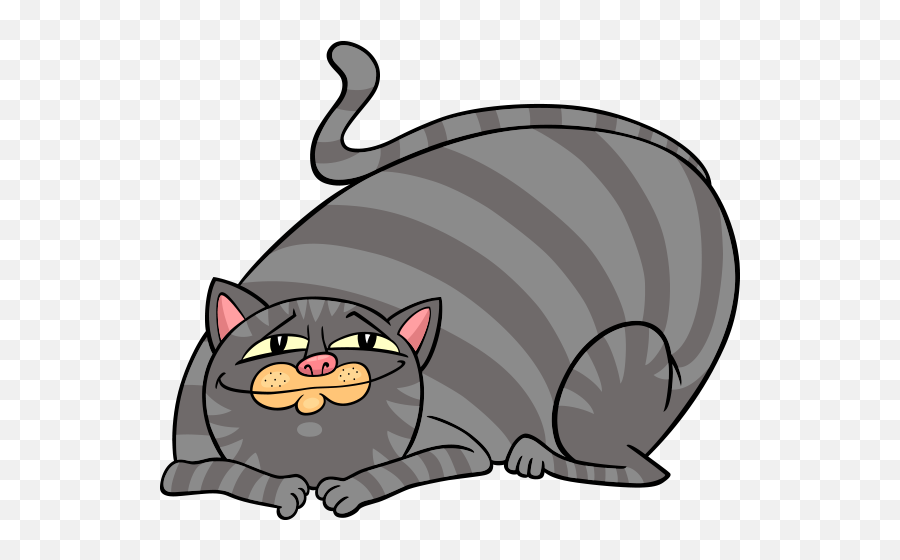 Fat Clipart Kitten Transparent Free For - Animated Big Fat Cat Png,Cartoon Cat Png