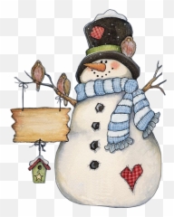 Download Free Png Snowman - Dlpngcom Snowman Warm Winter Wishes,Snow Man Png