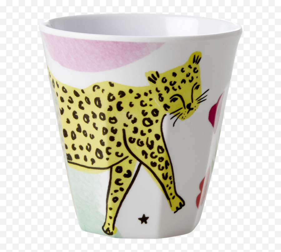 Leopard Print Melamine Cup Rice Dk - Mug Png,Leopard Print Png