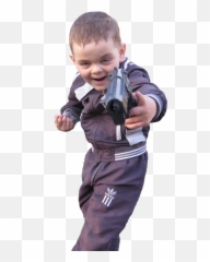 Toy Gun Png - Personukrainian Kid With Toy Gun Transparent