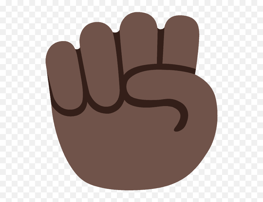 Raised Fist Emoji Clipart - Transparent Black Fist Emoji Png,Fist Transparent