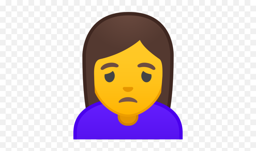Person Frowning Emoji - Person Pouting Emoji Png,Frown Png