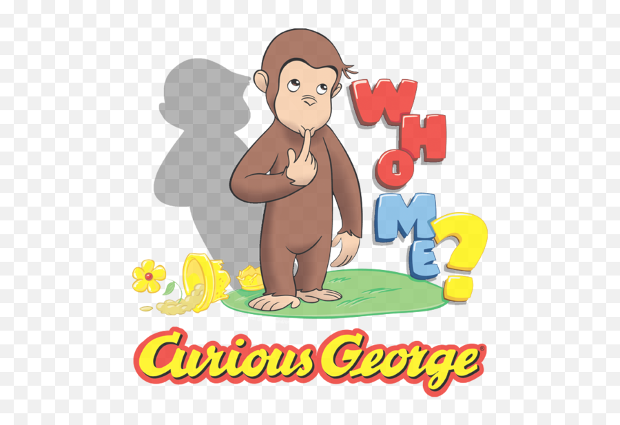 Curious George Who Me Menu0027s Slim Fit T - Shirt Curious Curious George Png,Curious George Png
