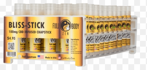 White Label Services For Cbd Chapstick W Display - Horizontal Png,Chapstick Png