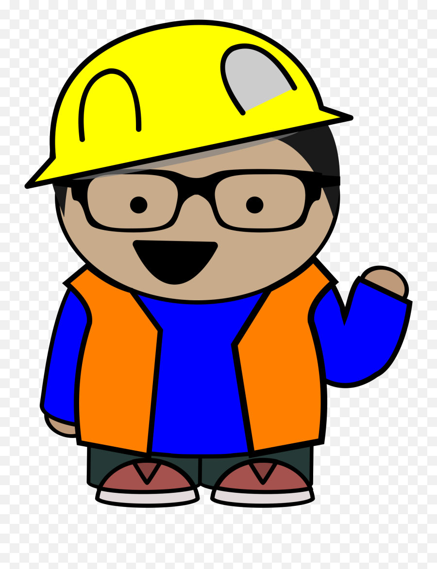 Kid Clipart - Clip Art Construction Png Download Original Boy With Glasses Cartoon Png,Construction Clipart Png