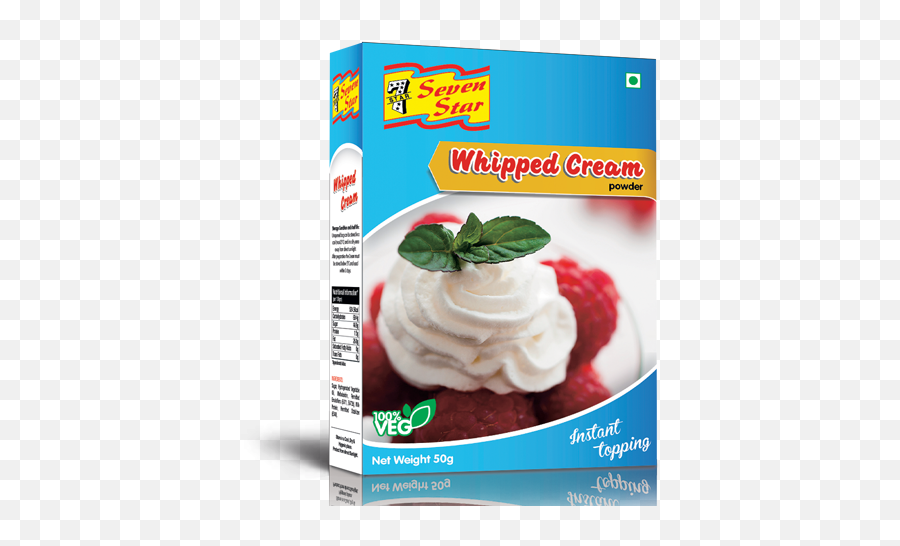 Whipped Cream Powder - Seven Star Foods Png,Whipped Cream Png