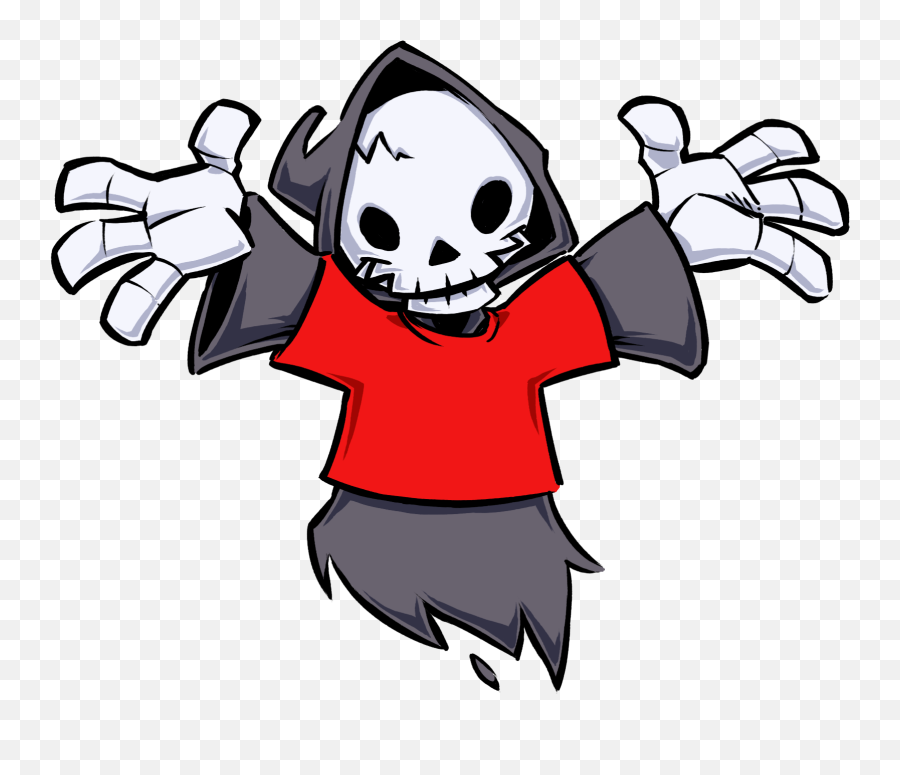Ript Apparel Mascot Grim Reaper Illustration Cute Branding - Supernatural Creature Png,Grim Reaper Logo