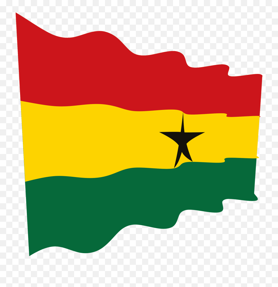 Ghana Wavy Flag Clipart - Museo Botero Png,Ghana Flag Png