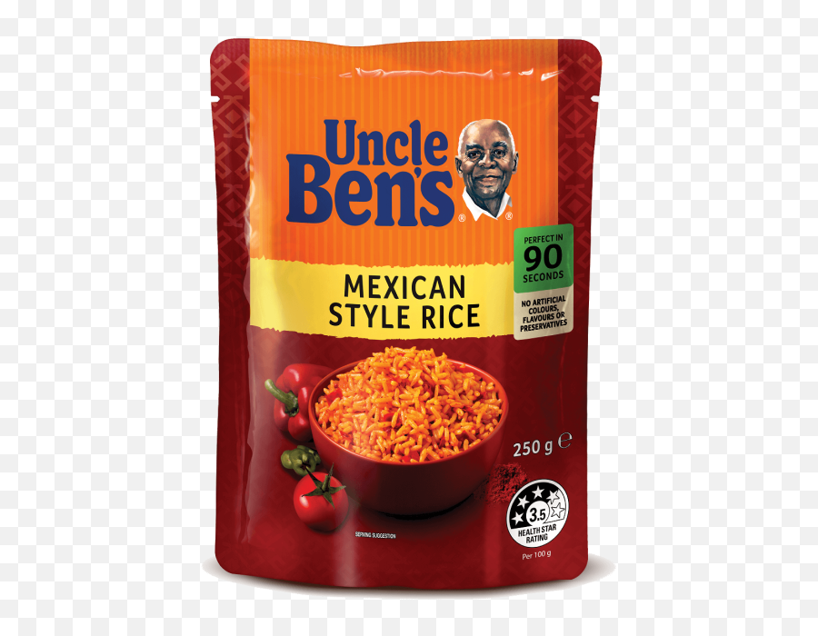 Uncle Bens Mexican Style Rice 250 G - Uncle Bens Mexican Rice Png,Rice Png