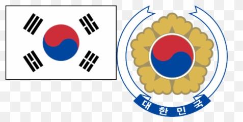 Korea - Richter Stamps South Flag Heart png