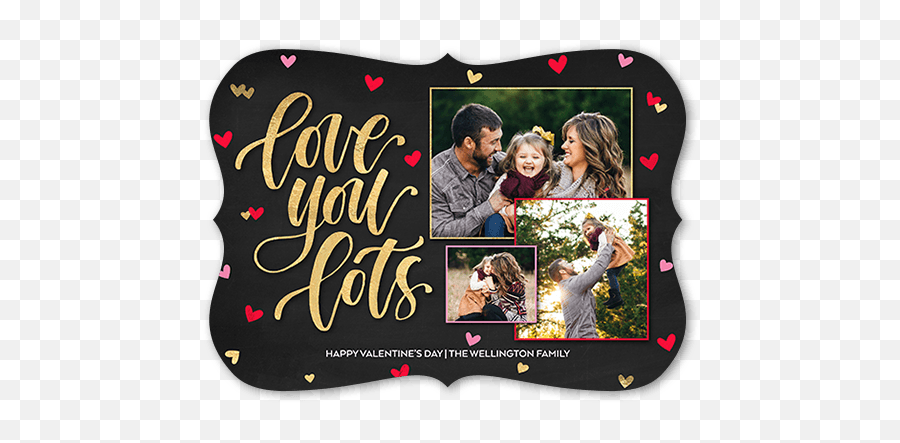 Love You Lots 5x7 Valentines Cards - Event Png,Shutterfly Png
