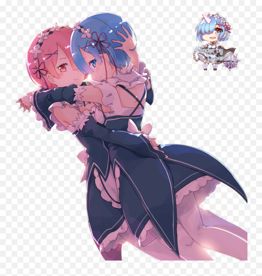 Ram Rem Render Cyber Re Zero Starting Life In Another - Rem Transparent Rem And Ram Png,Rem Re Zero Png