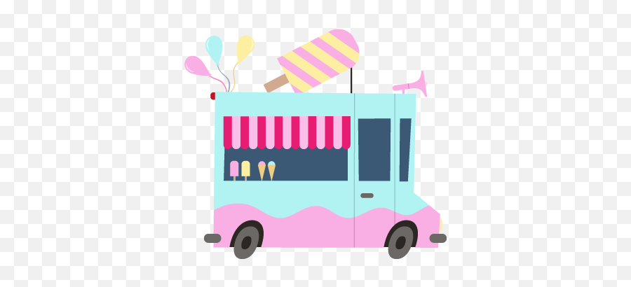 Ice Cream Truck - Hot Dog Food Truck Clip Art Transparent Ice Cream Day Cat Png,Ice Cream Truck Png