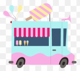 Ice Cream Truck - Hot Dog Food Truck Clip Art Transparent Ice Cream Day Cat Png,Ice Cream Truck Png