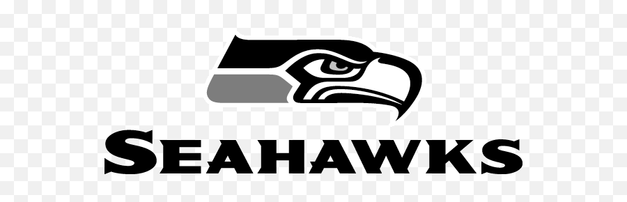 Black And White Seahawks Logo - Logo Seattle Seahawks Png,Seahawks Logo Black And White
