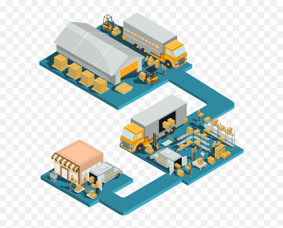 Warehouse Vector Ware House Transparent - Logistic Png,Warehouse Png
