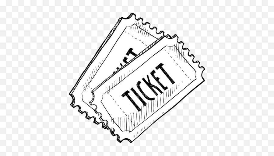 Event Tickets - Ticket Clipart Full Size Png Download Raffle Ticket Pictures Black And White,Tickets Png